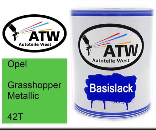 Opel, Grasshopper Metallic, 42T: 1L Lackdose, von ATW Autoteile West.